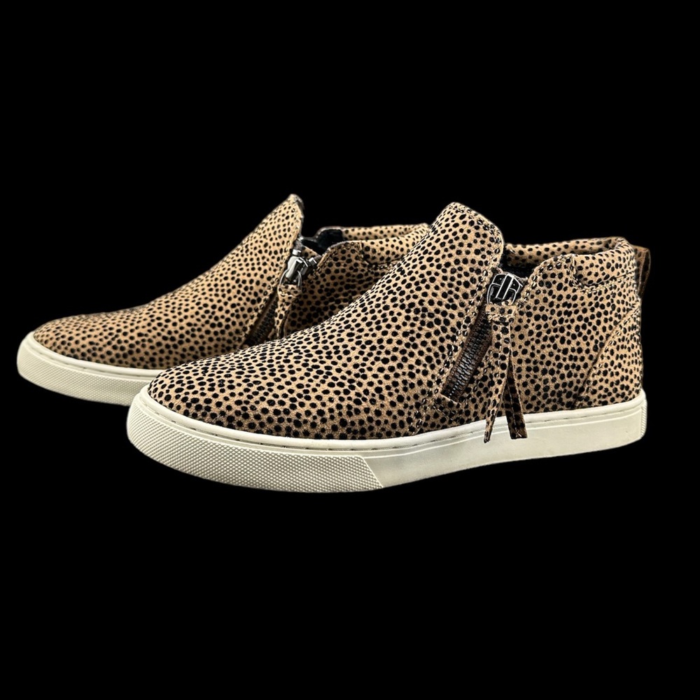 GB Girls | Animal Print Side Zip Sneakers Size 3